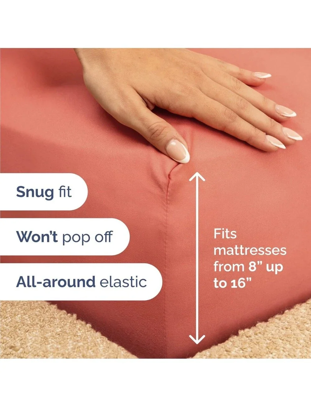King Bed Sheets In Coral